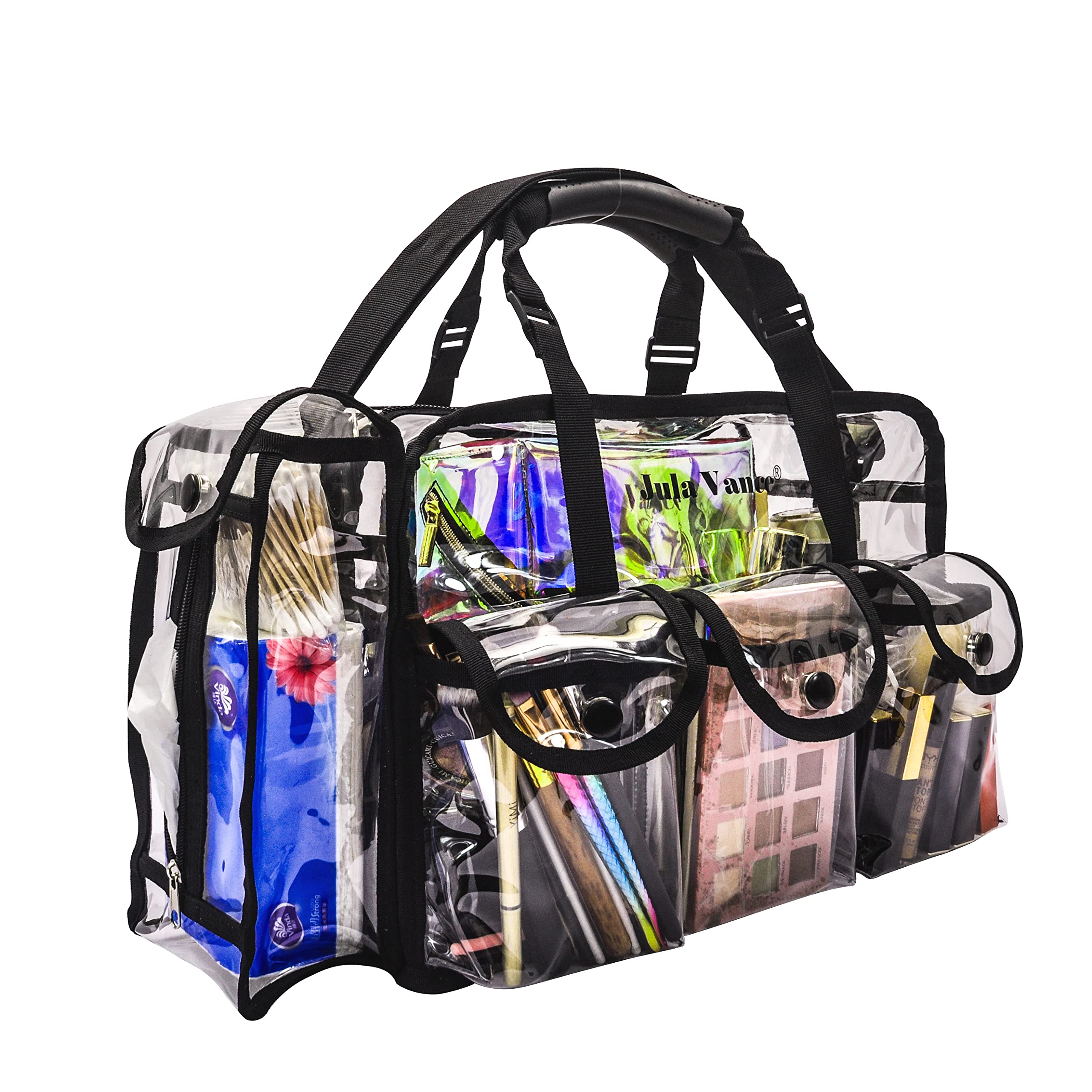 Jula Vance tissue holder view highlights convenient tissue access during makeup sessions.