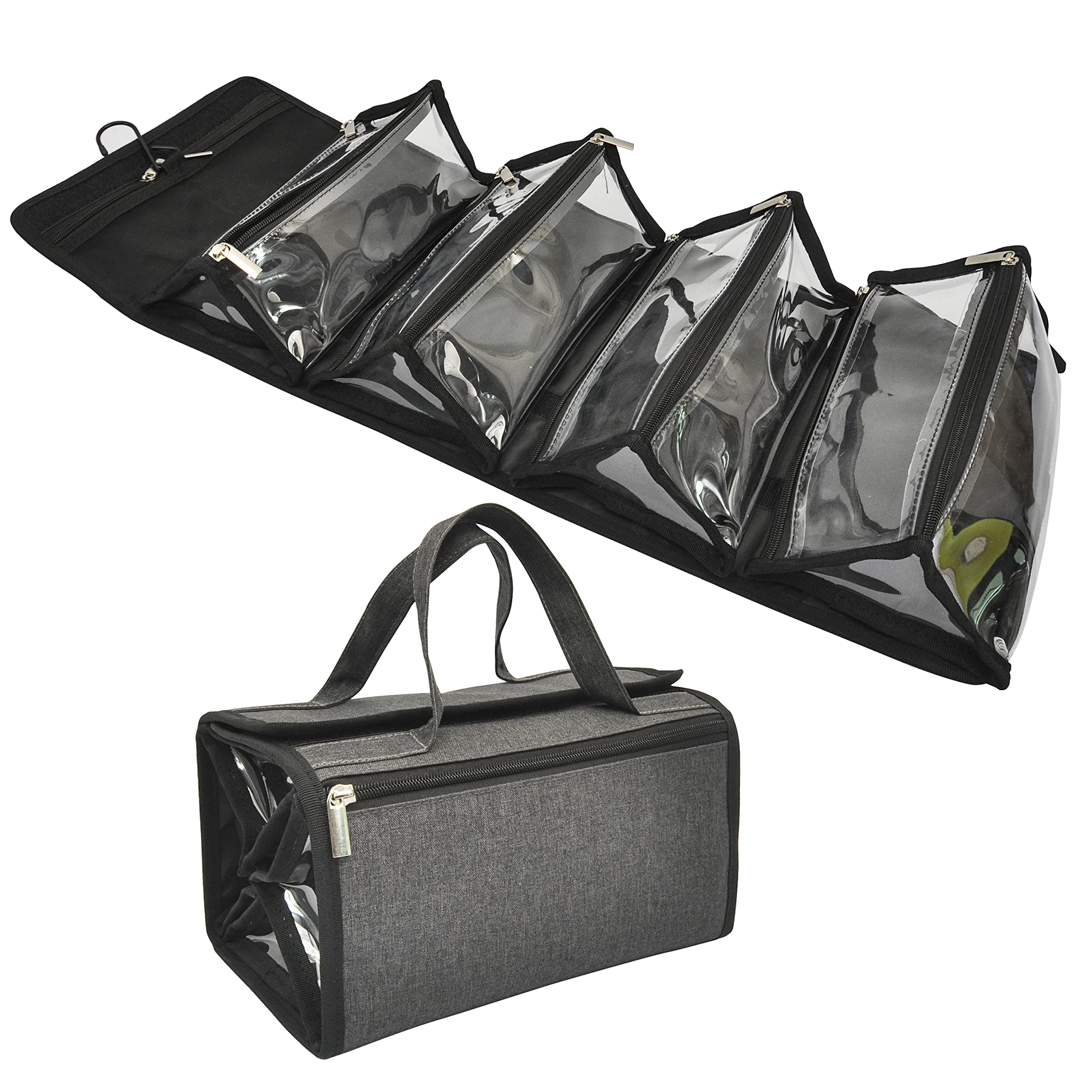 Jula Vance large capacity travel toiletry bag with organized compartments and easy access