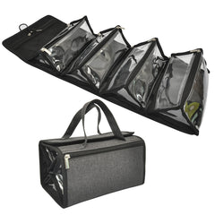 Jula Vance large capacity travel toiletry bag with organized compartments and easy access