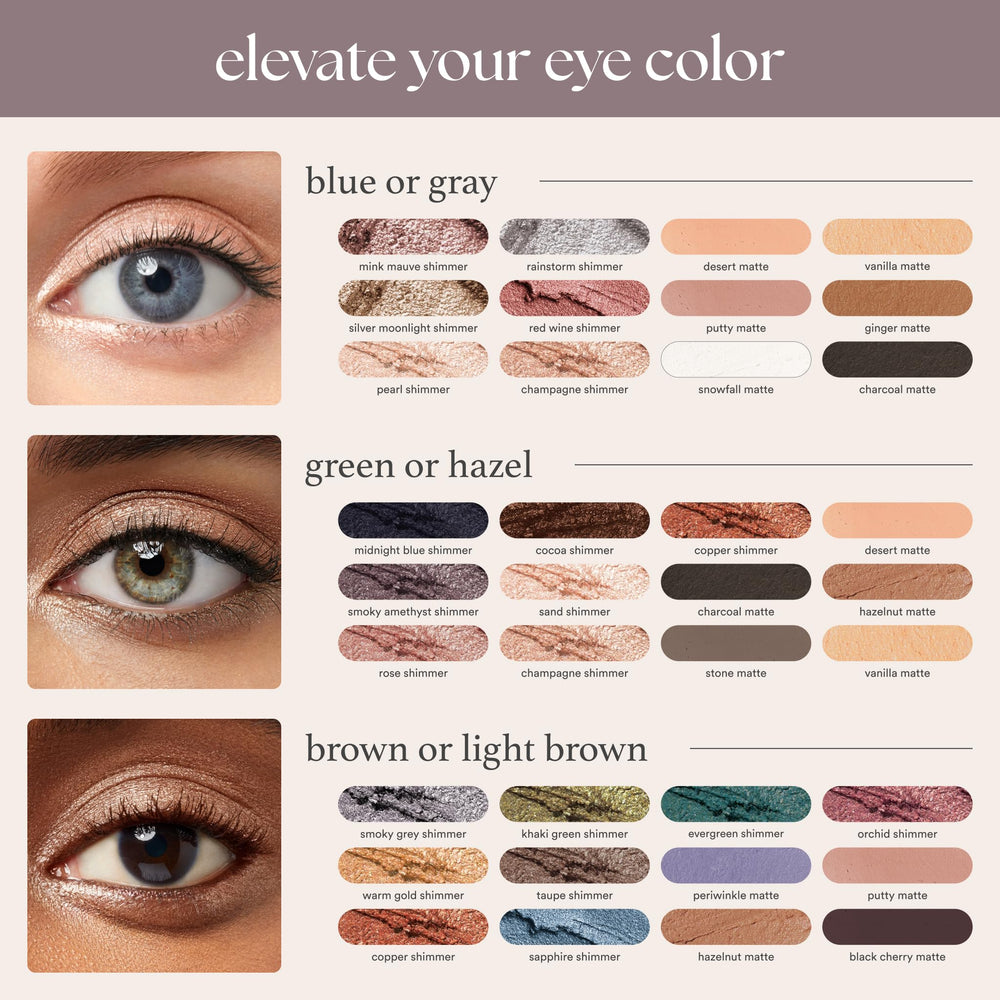 Portable compact of Julep Eyeshadow 101 for travel
