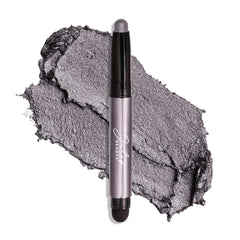 Julep Eyeshadow 101 cream-to-powder smoky grey swatch offers easy all-day color