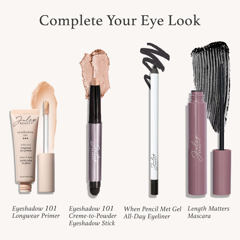 Julep Eyeshadow 101 long-lasting color stays vibrant from morning to night.