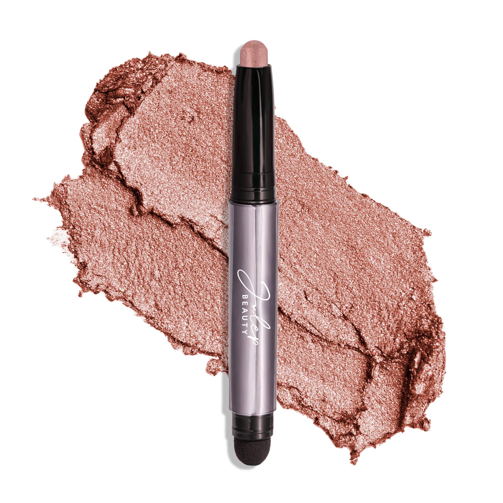 Julep Eyeshadow 101 Rose Shimmer en tubo, color rosado perlado.