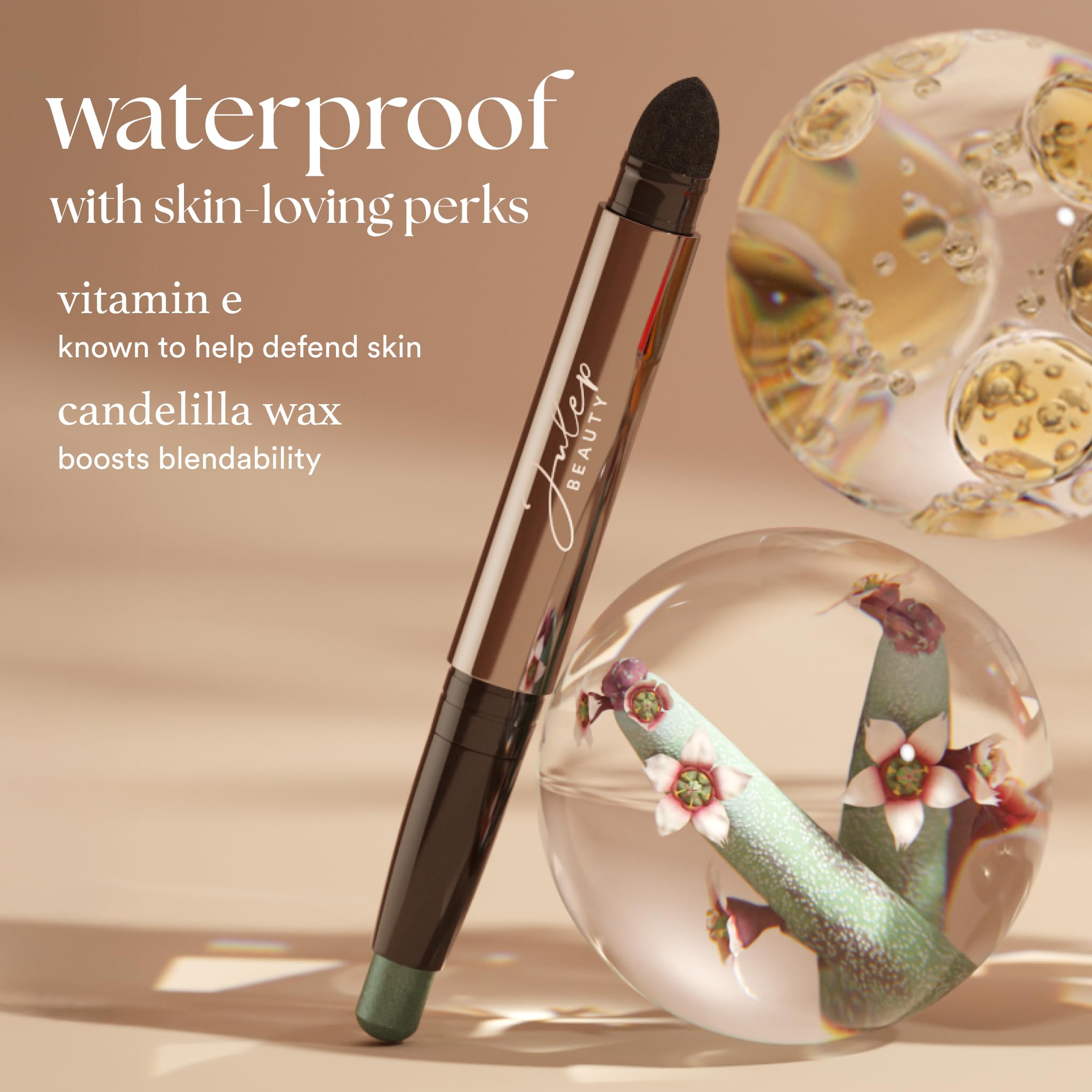 Vitamin C and E nourish delicate eyelids.