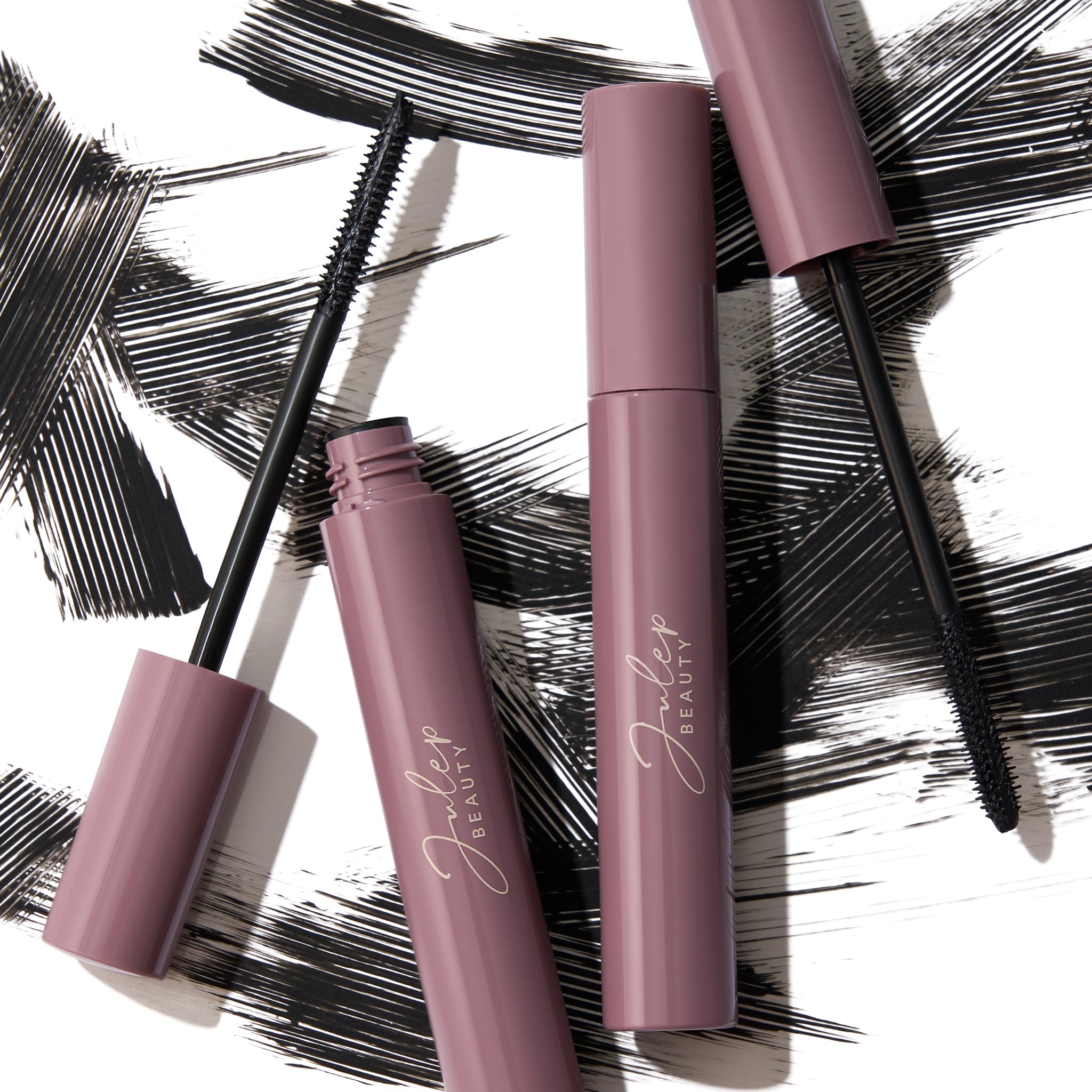 Julep Length Matters no-clump formula offers flexible hold for layered looks.
