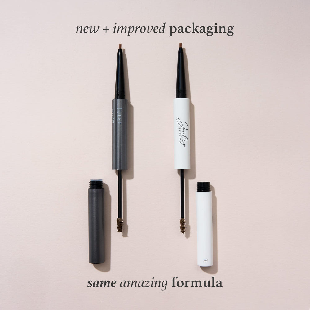Julep compact dual design enables quick brow touch-ups on the go