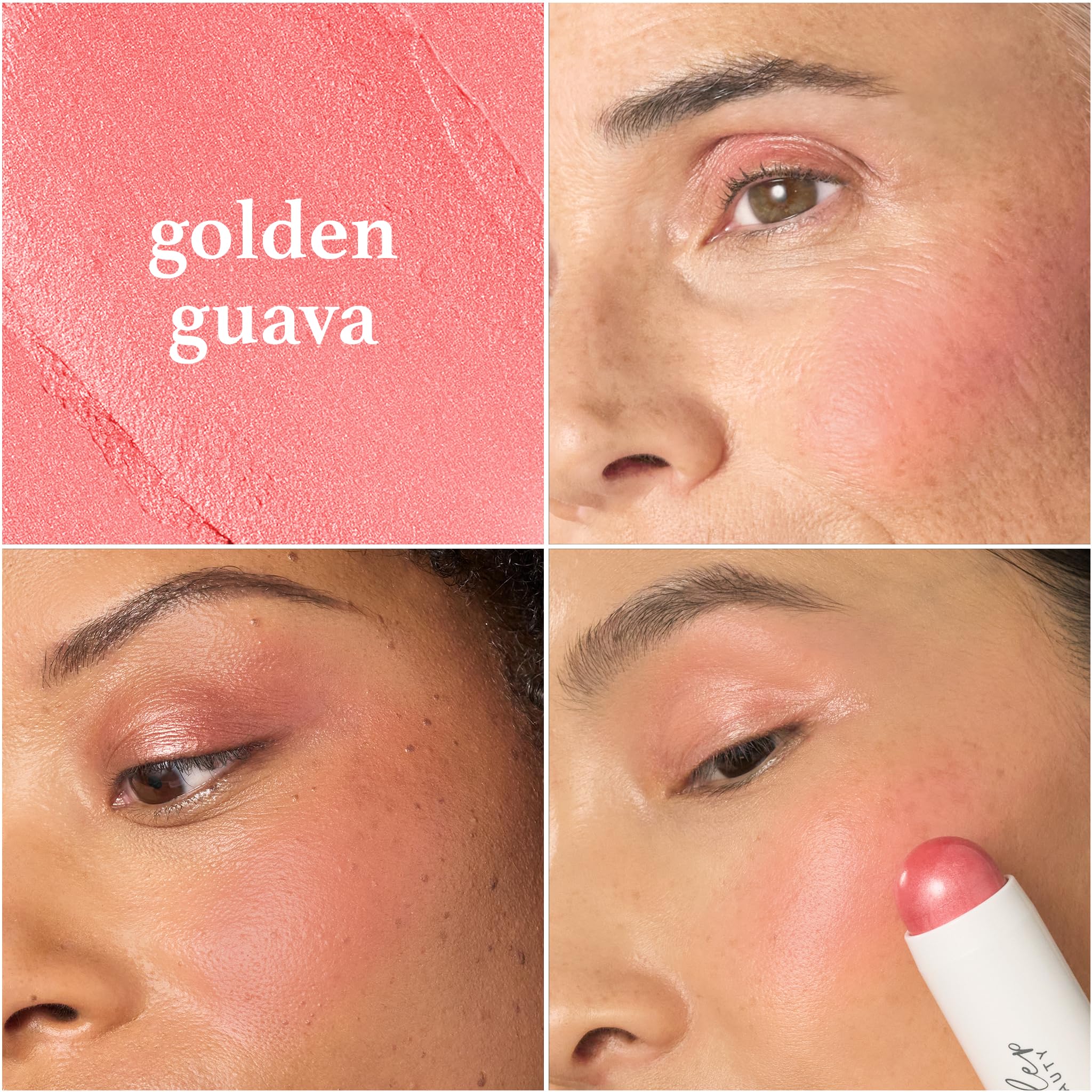 Julep Skip The Brush on cheek demonstrates blendable color and a dewy finish