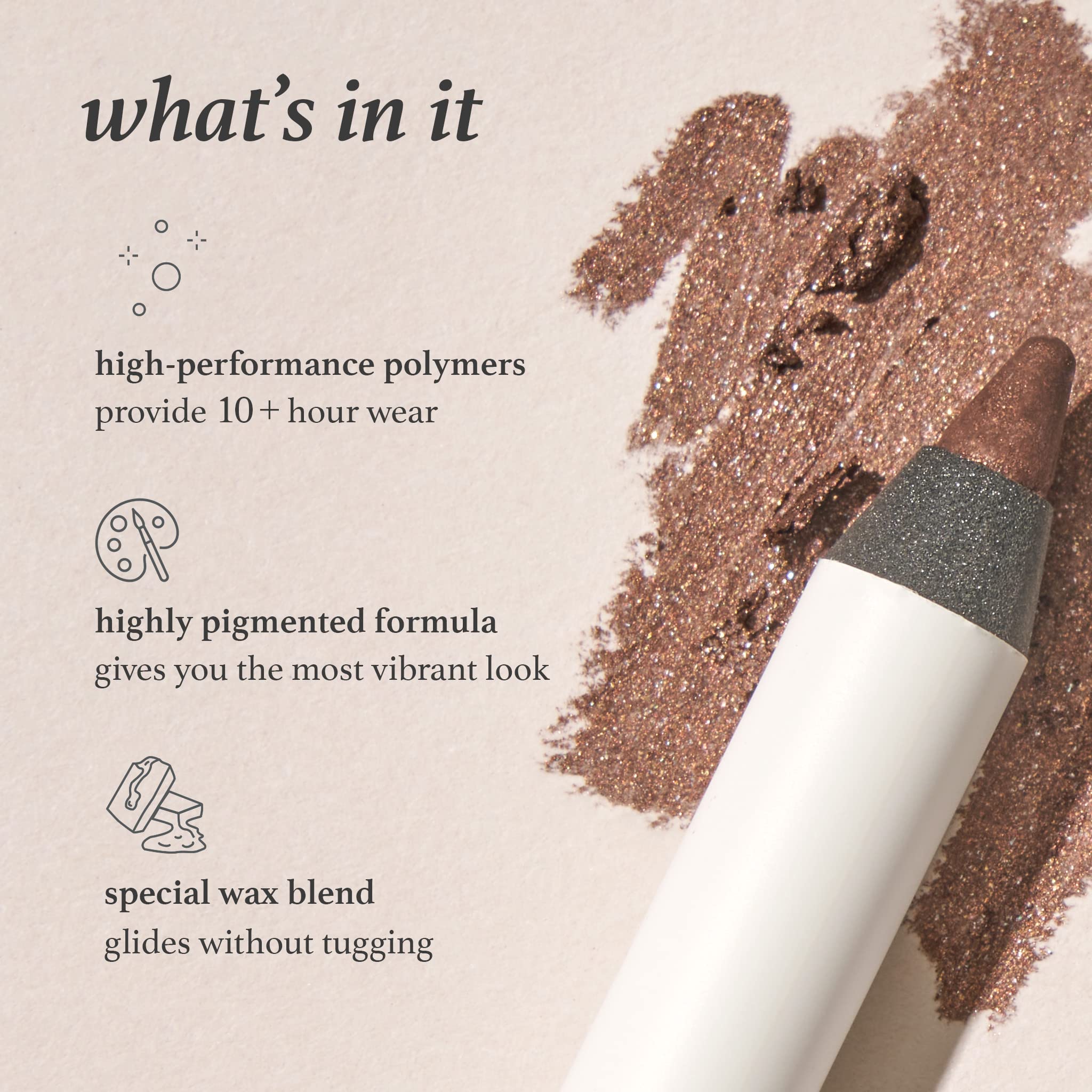 Delineador gel de Julep Smoky Plum con duración prolongada.