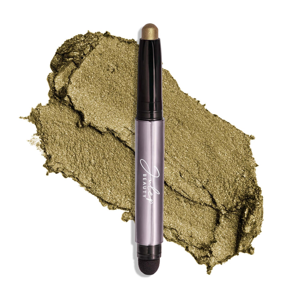 Sombra Julep 101 barra crema caqui verde brillo para looks rápidos.