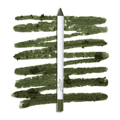 Delineado en verde camuflado mate de Julep, duradero y a prueba de transferencia.