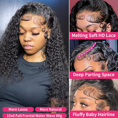 Jumida 13x6 HD full lace wig with transparent lace blending with scalp