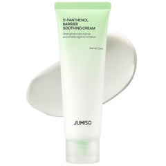 JUMISO D-Panthenol Barrier Cream texture close-up showing featherlight absorption for daily barrier support.