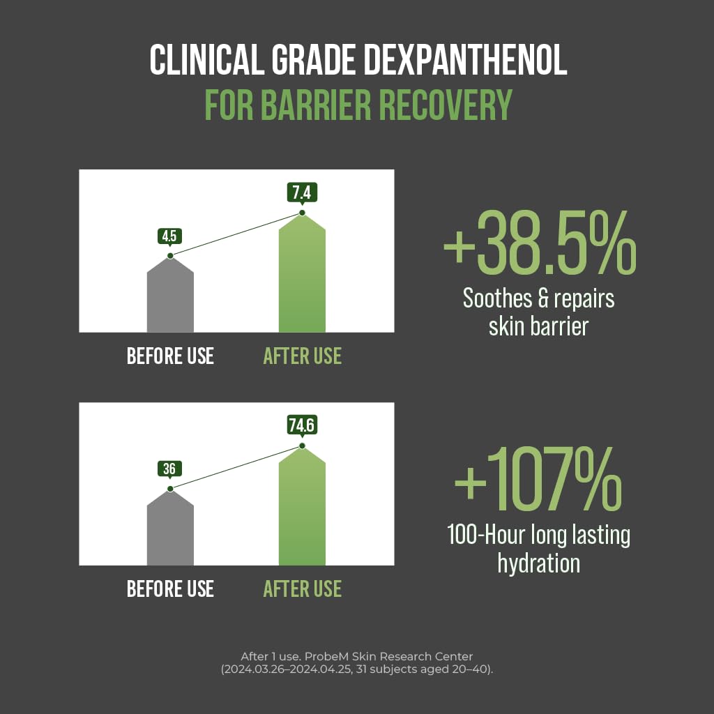 JUMISO D-Panthenol Barrier Cream under-makeup use shows seamless layering.