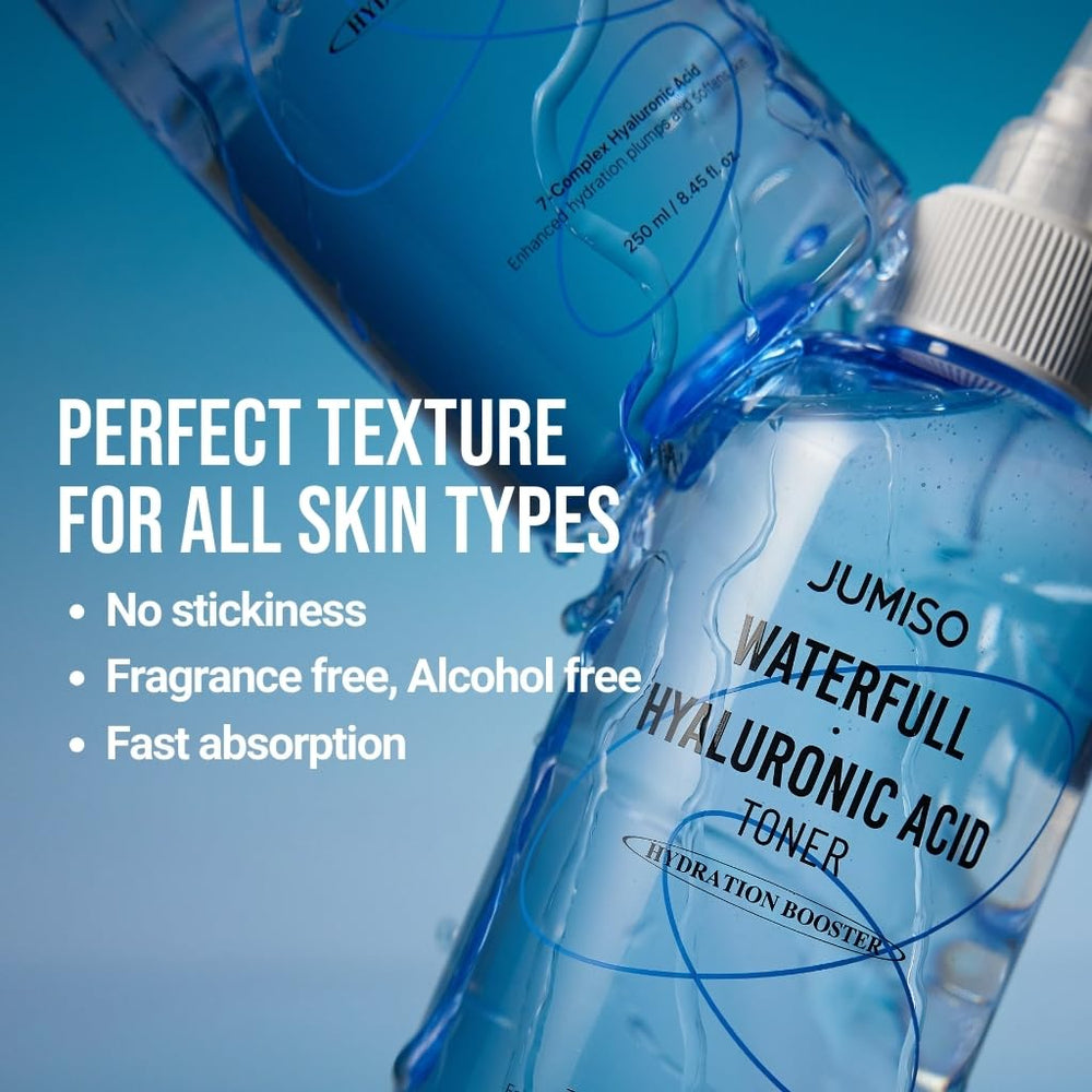 JUMISO Waterfull Hyaluronic Toner: envase sin fragancias ideal para piel sensible