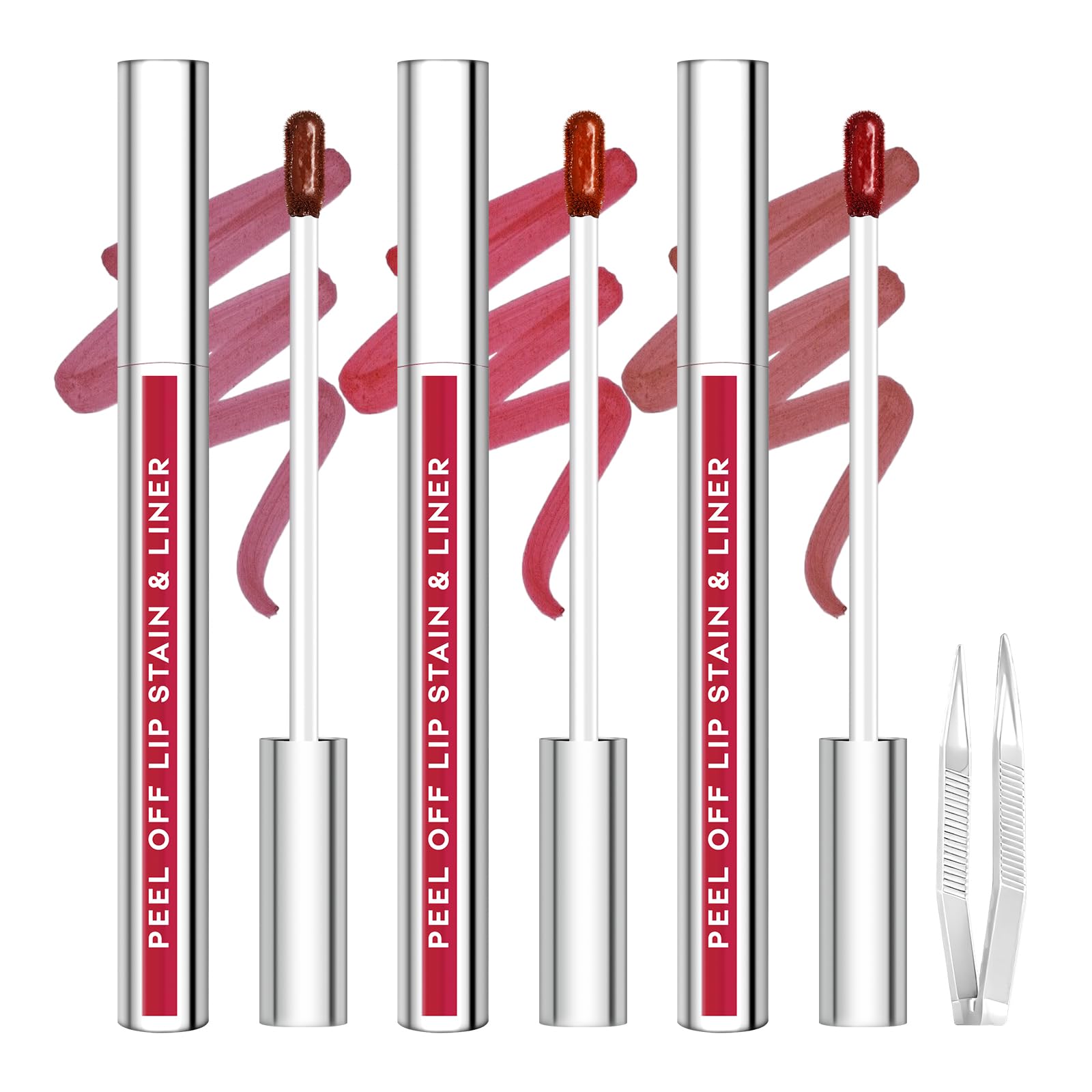 Tinte labial JUNECODE: set de 3 piezas para colores duraderos.