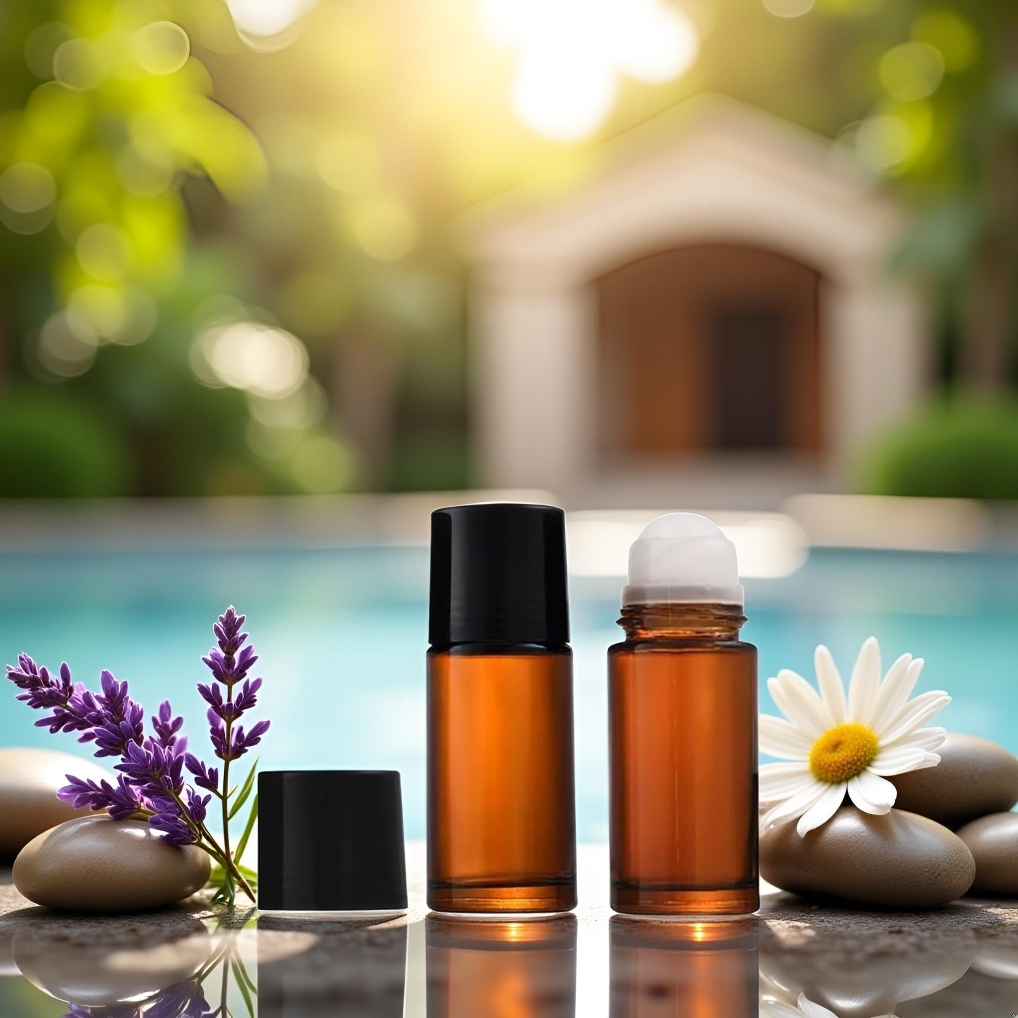 Junfamilee refillable container for DIY perfume and essential oil projects.