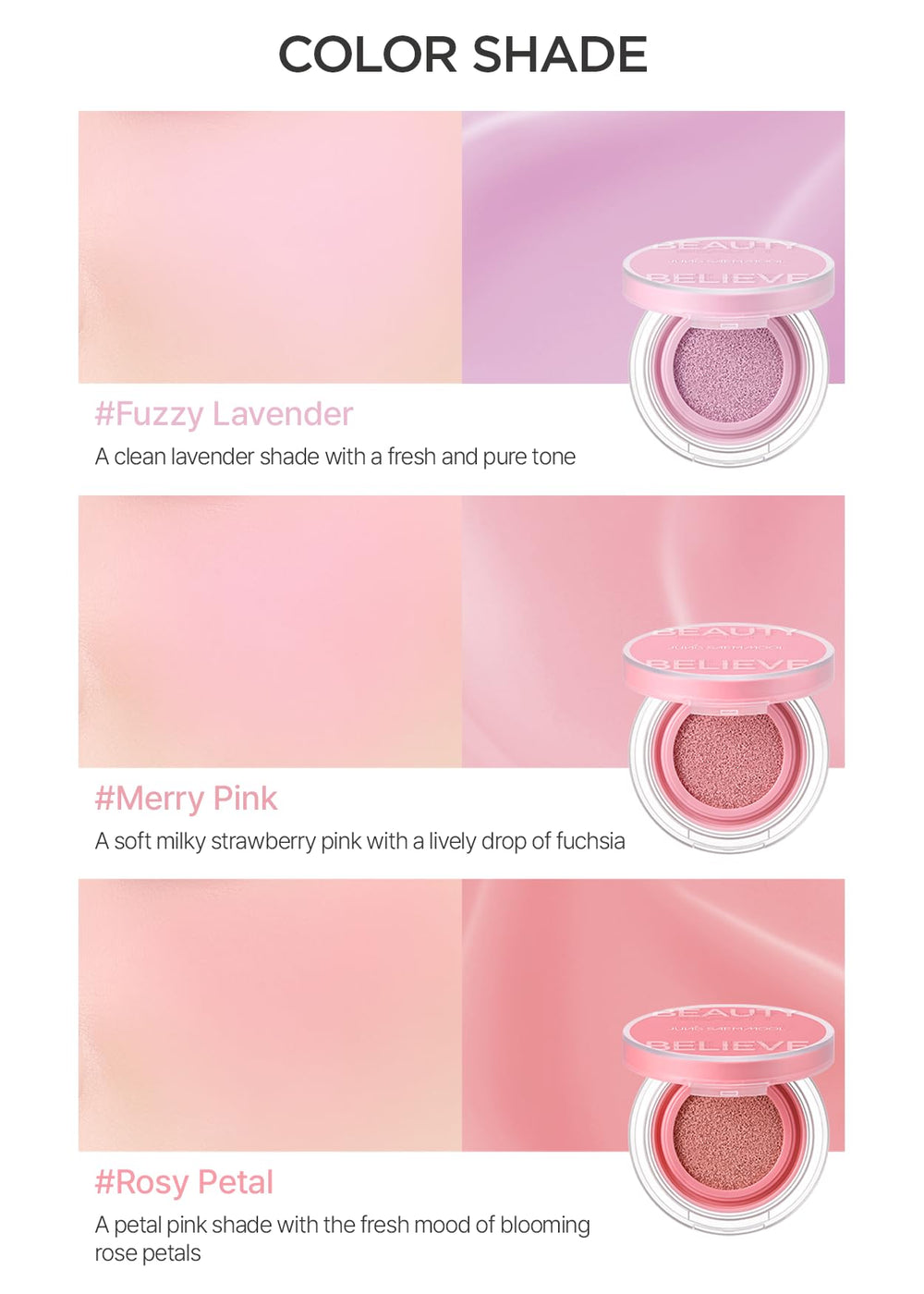 JUNG SAEM MOOL Artist Cushion Blush paleta de mezcla para capas suaves
