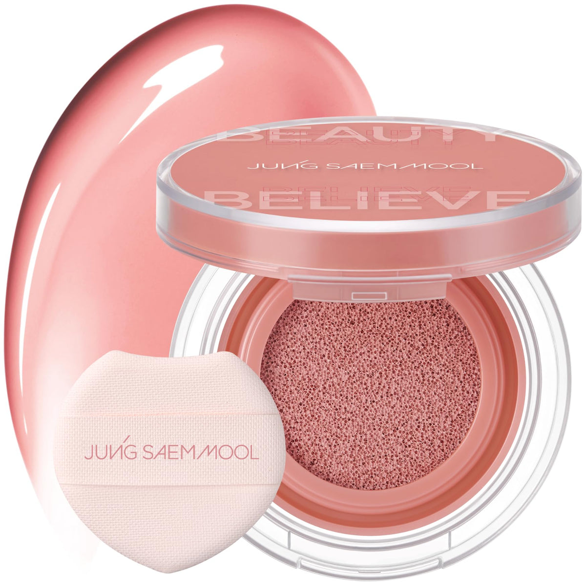 Jung Saem Mool blush líquido con aplicador para retoques rápidos.