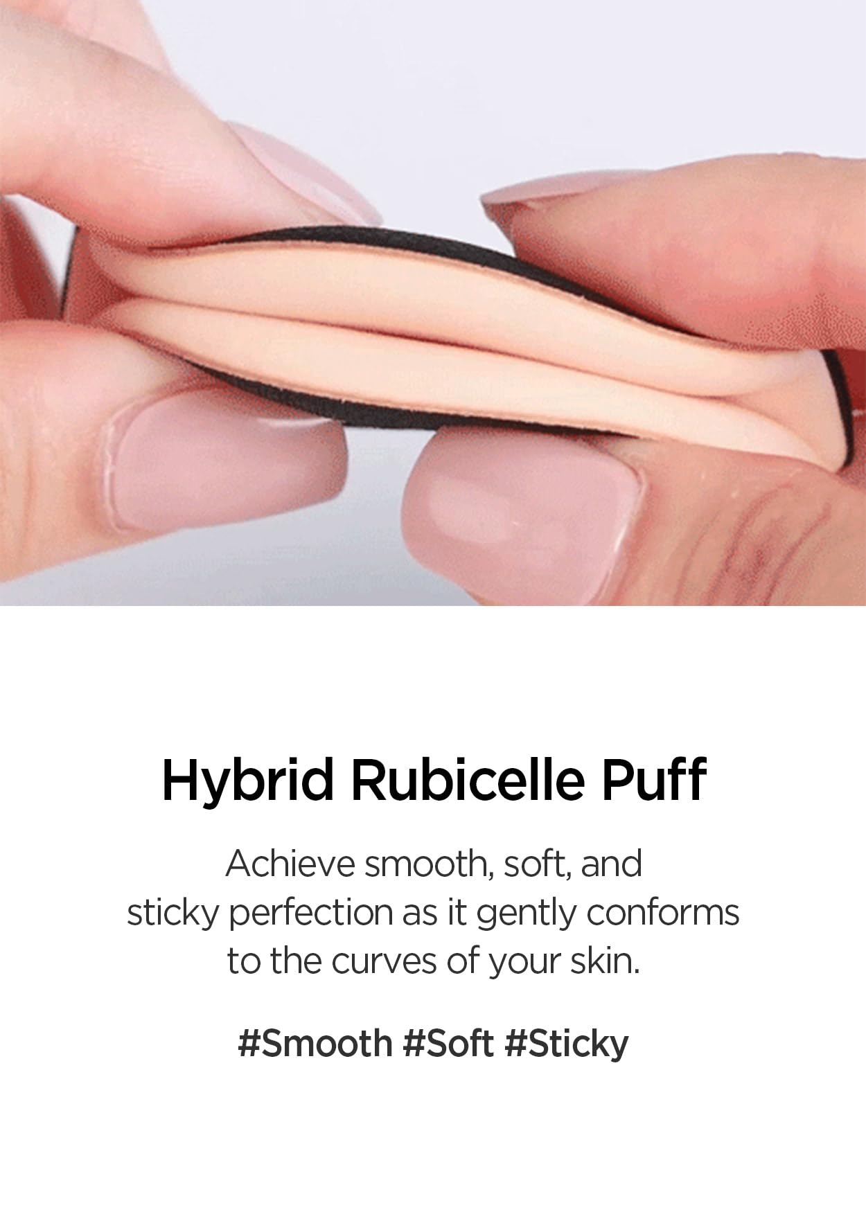 Jung Saem Mool cushion puff close-up showing soft surface.