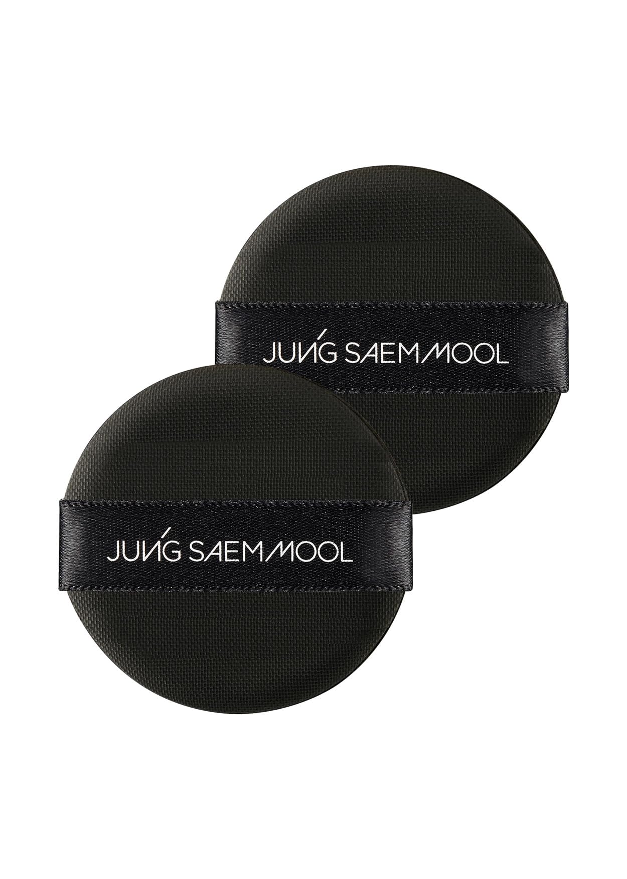 Jung Saem Mool cushion puff natural cover round 2.1 inch for seamless application.