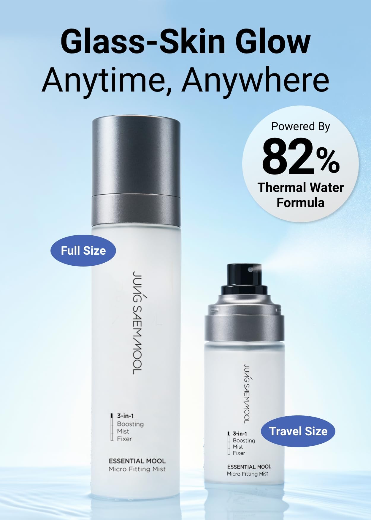 Jung Saem Mool Essential Mool Micro Fitting Mist, kit profesional de maquillaje