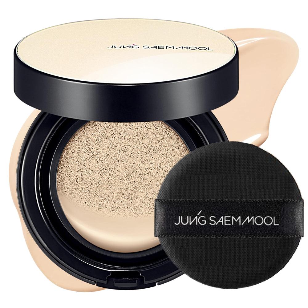 Jung Saem Mool Essential Skin Nuder Cushion front view shows natural radiant finish