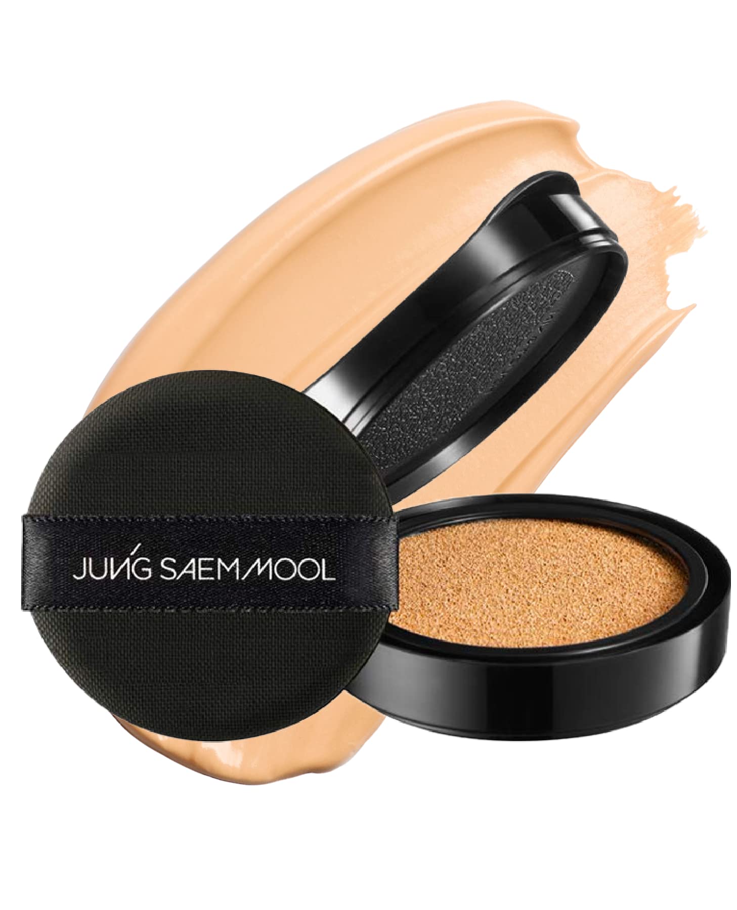 Jung Saem Mool cushion refill packaging close-up for easy, waste-free replacements.