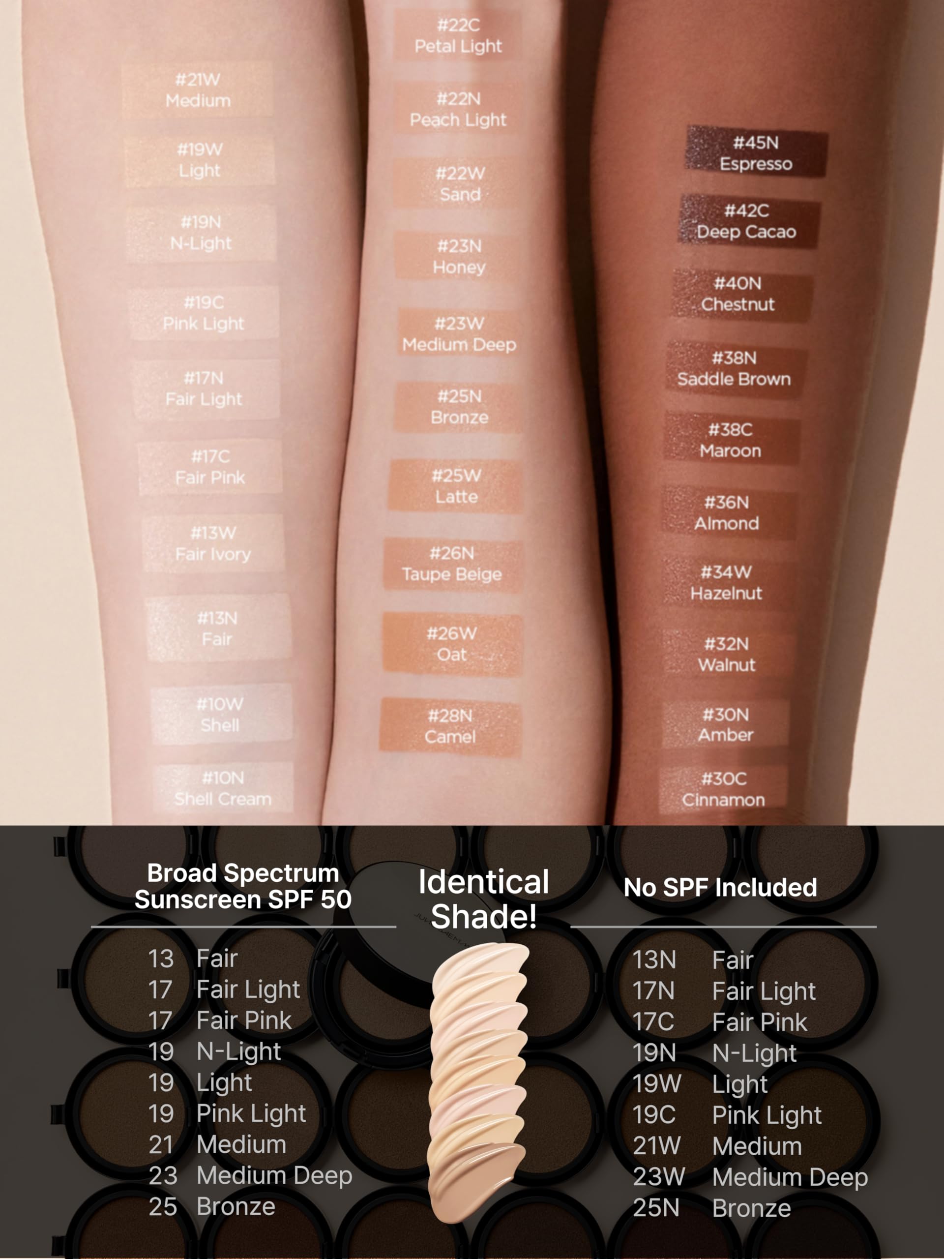 Jung Saem Mool Skin Nuder Cushion shade 23 Medium Deep suits warm undertones