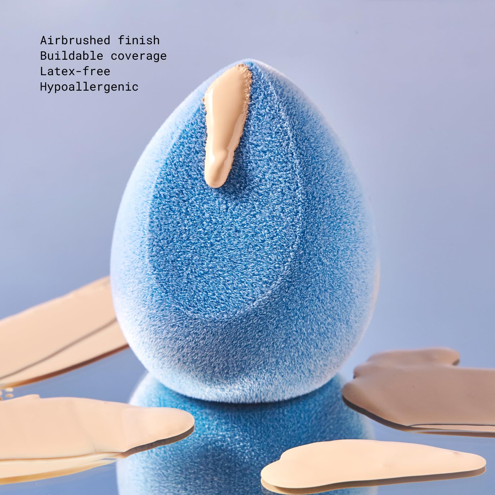JUNO & Co second-layer material ensures even product laydown and stippling.