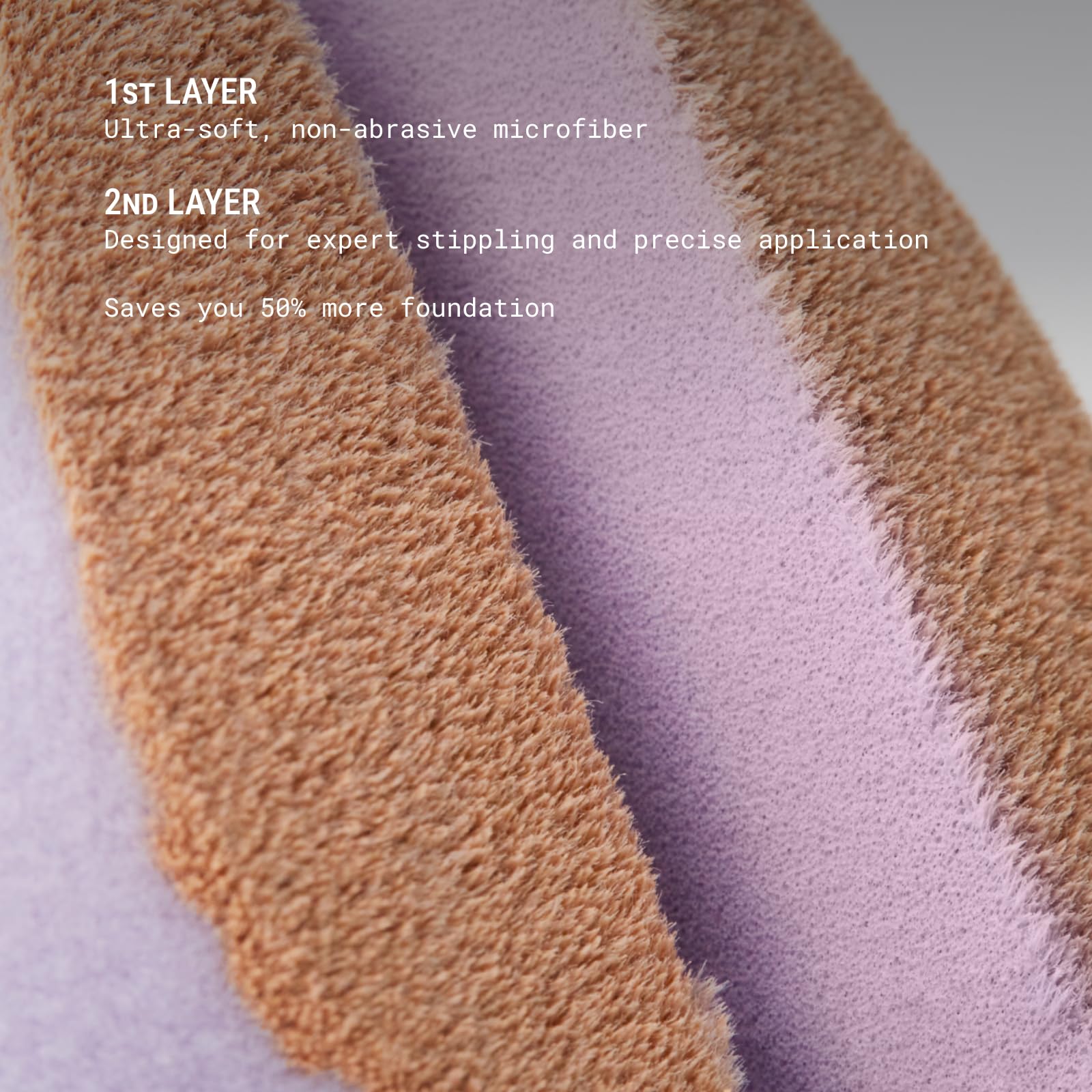 JUNO & Co versatile sponge for foundation, powder, blush, and highlighter use.