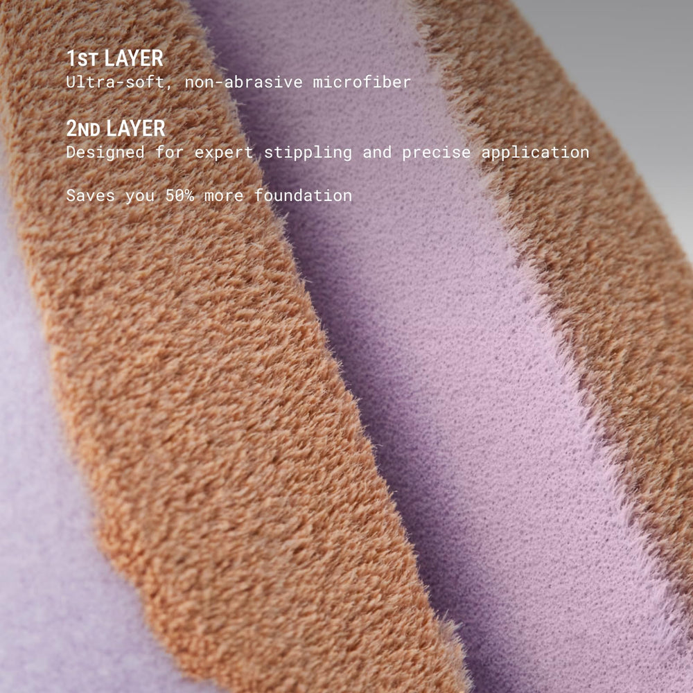 JUNO & Co versatile sponge for foundation, powder, blush, and highlighter use.