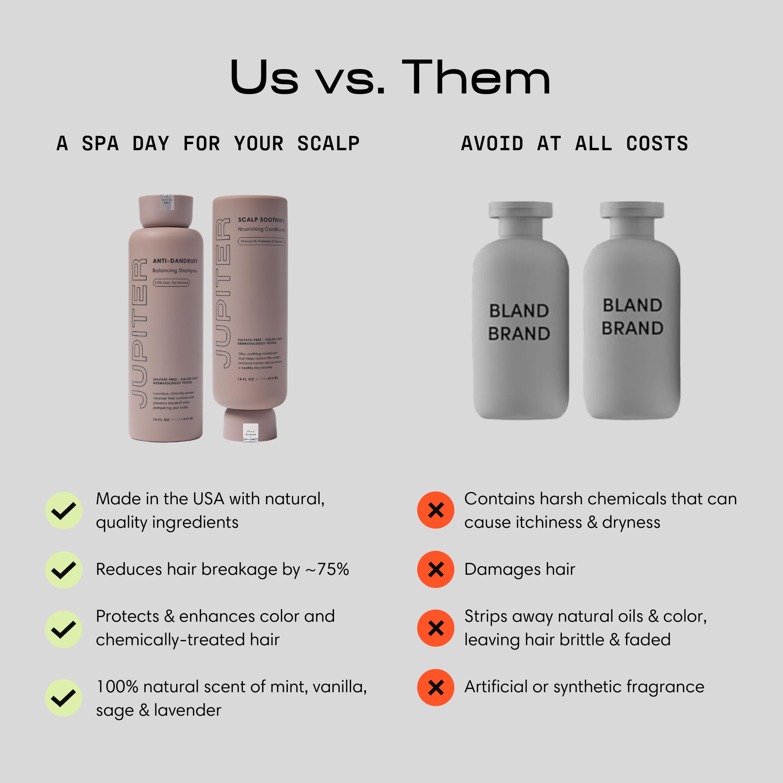 Jupiter Restoring Serum application highlights extended freshness for scalp care.