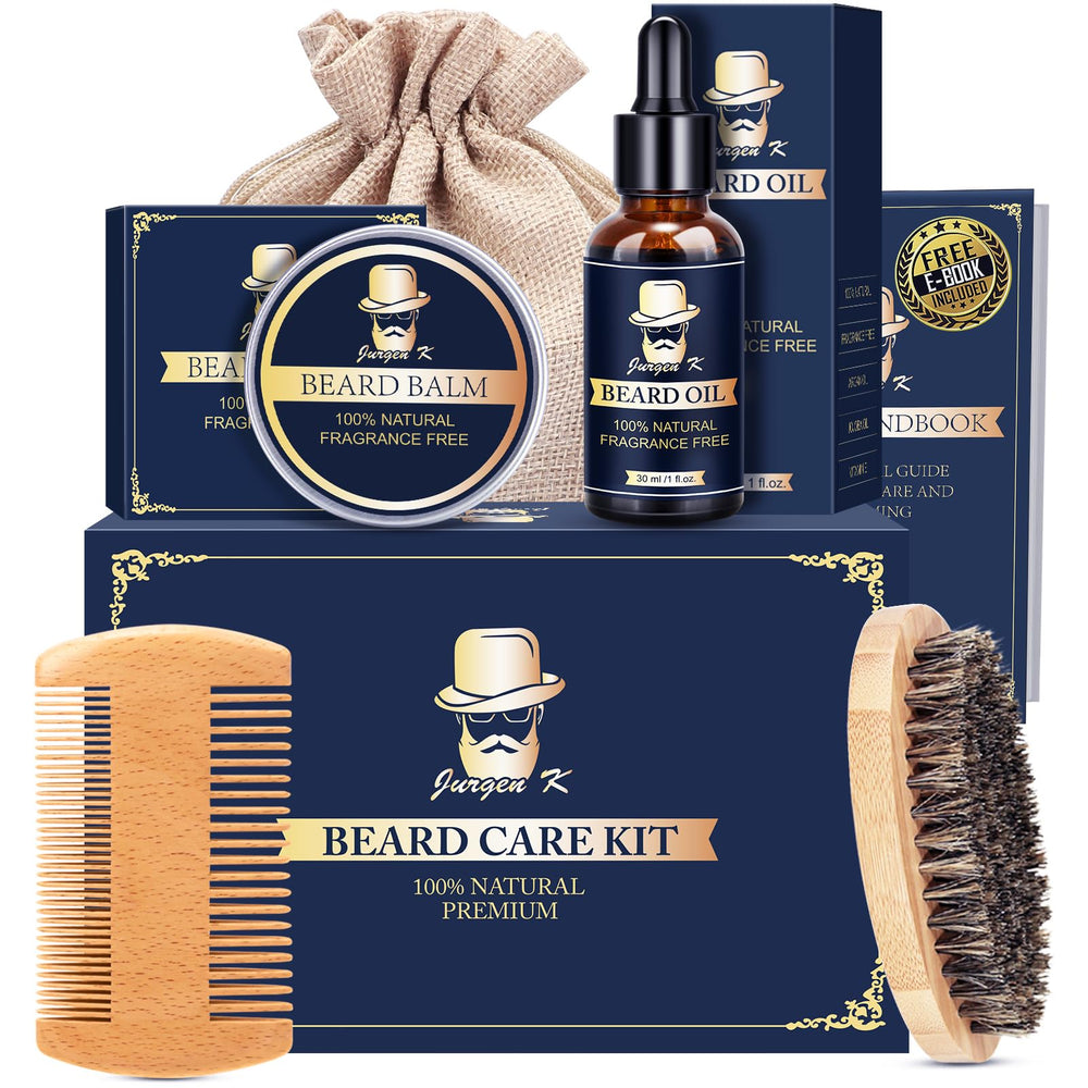 Jurgen K beard oil hydrates skin for softer, better-looking facial hair.