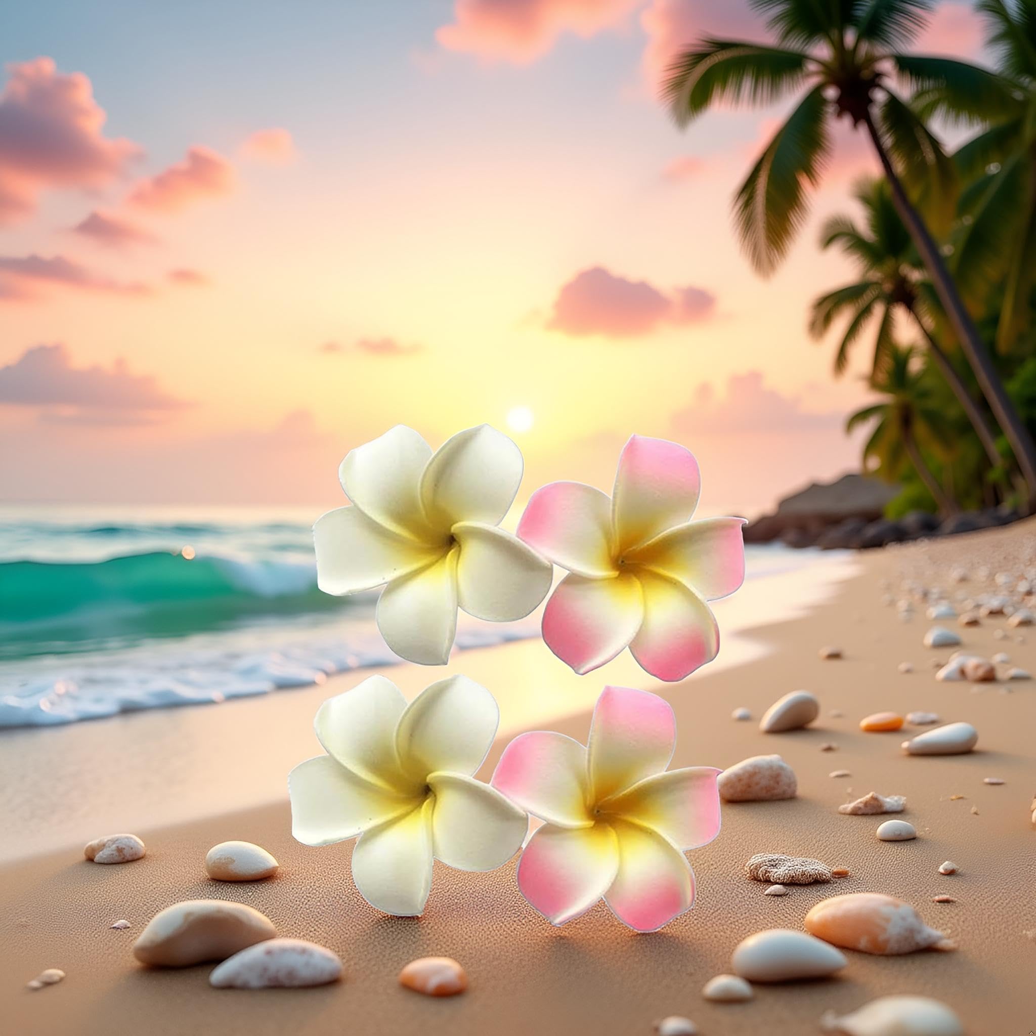 Juroicessry detalle espuma plumeria, material ligero y duradero para uso diario.