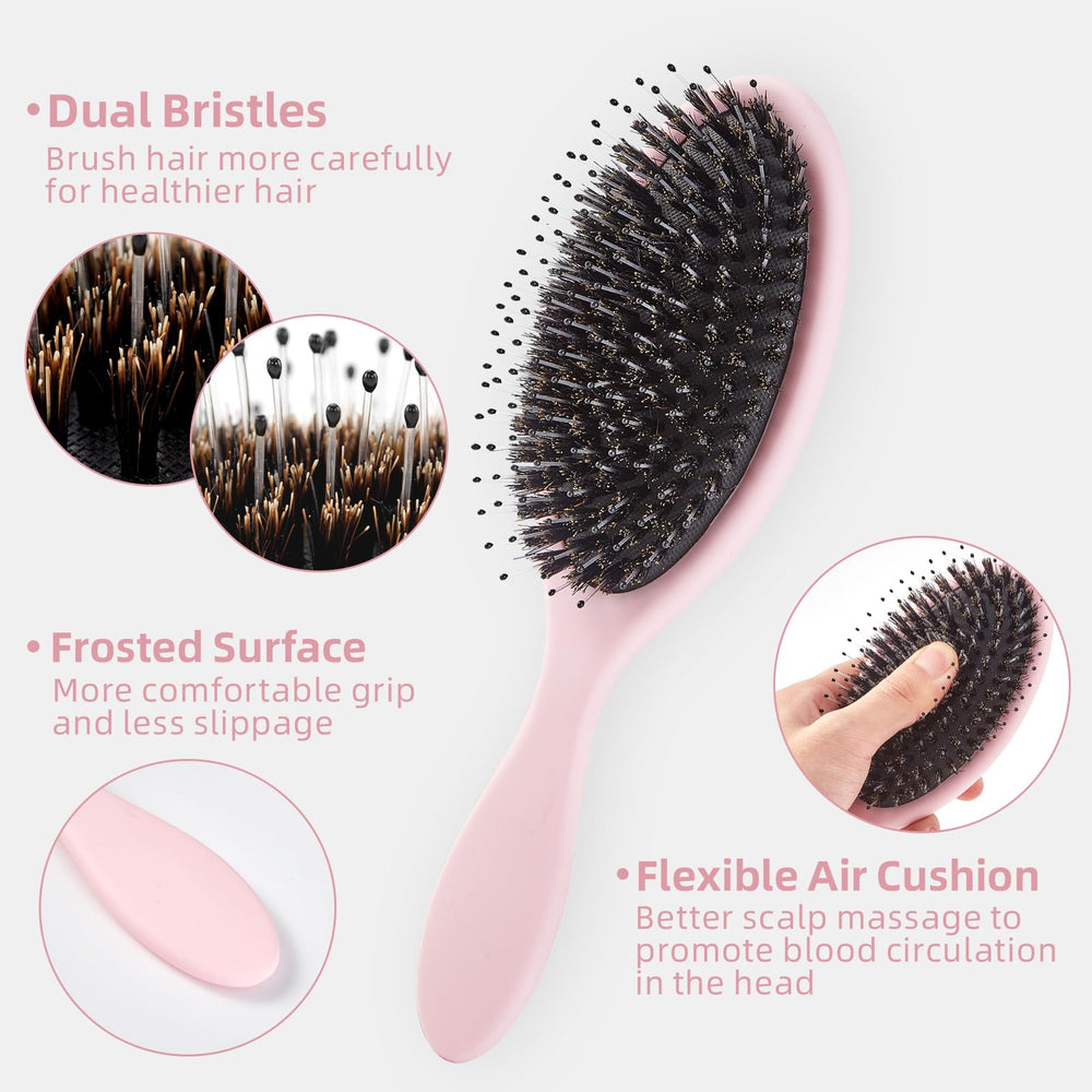 Jurrissa scalp massage action during brushing enhances daily grooming routine.