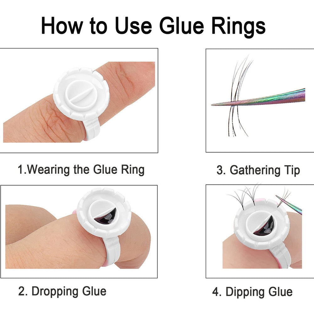 Jusbuya glue rings adjustable diameter fits most fingers for comfort
