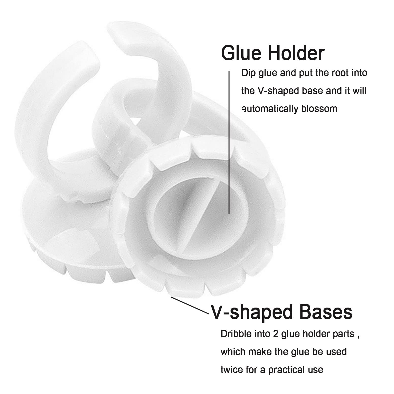 Jusbuya glue rings ideal for volume lashes and precise fans
