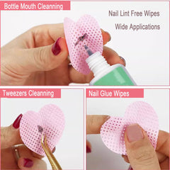 Jusbuya: toallitas suaves para limpiar pinceles y herramientas de uñas.