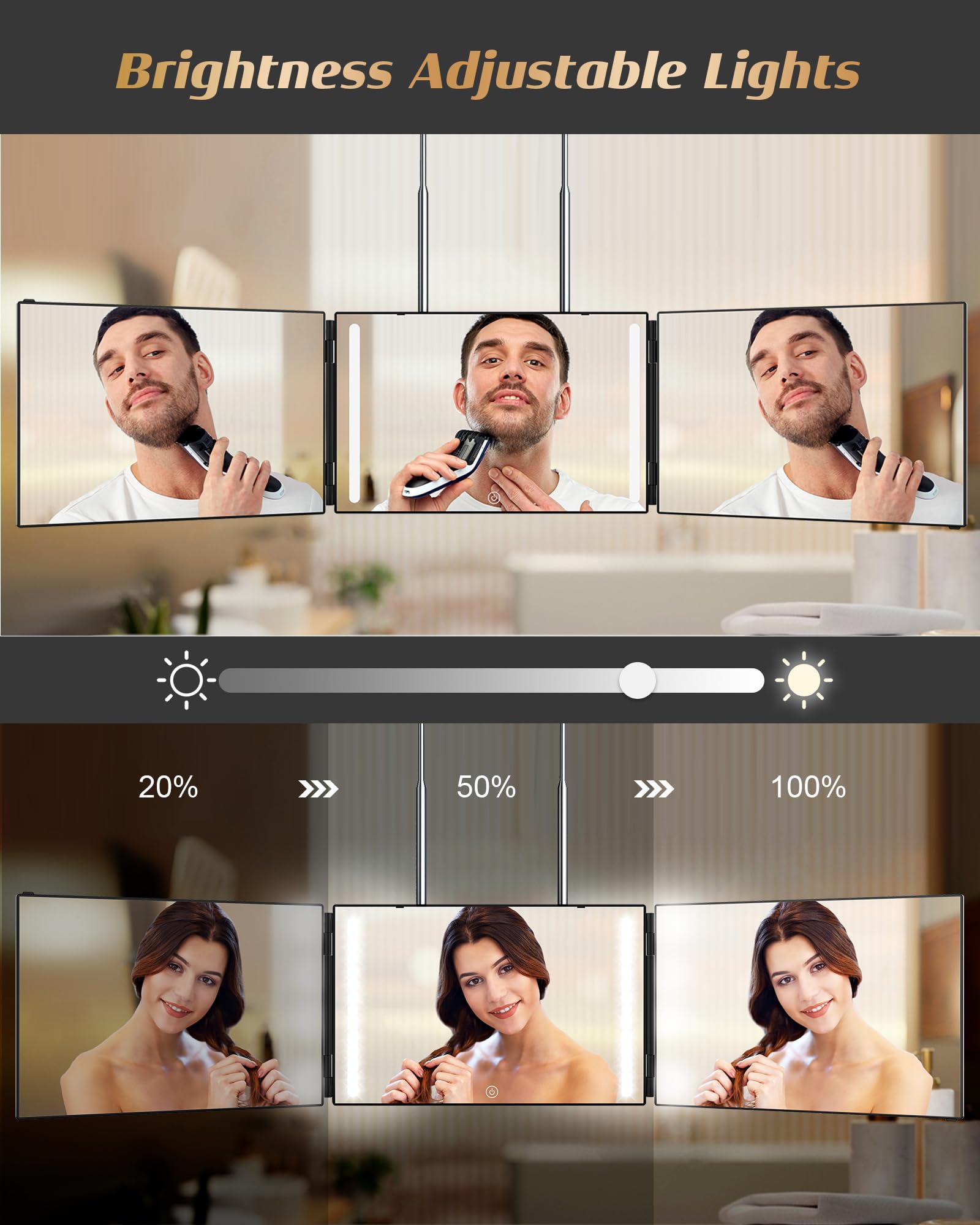 JUSRON anti-fog HD glass delivers clear images with minimal distortion.