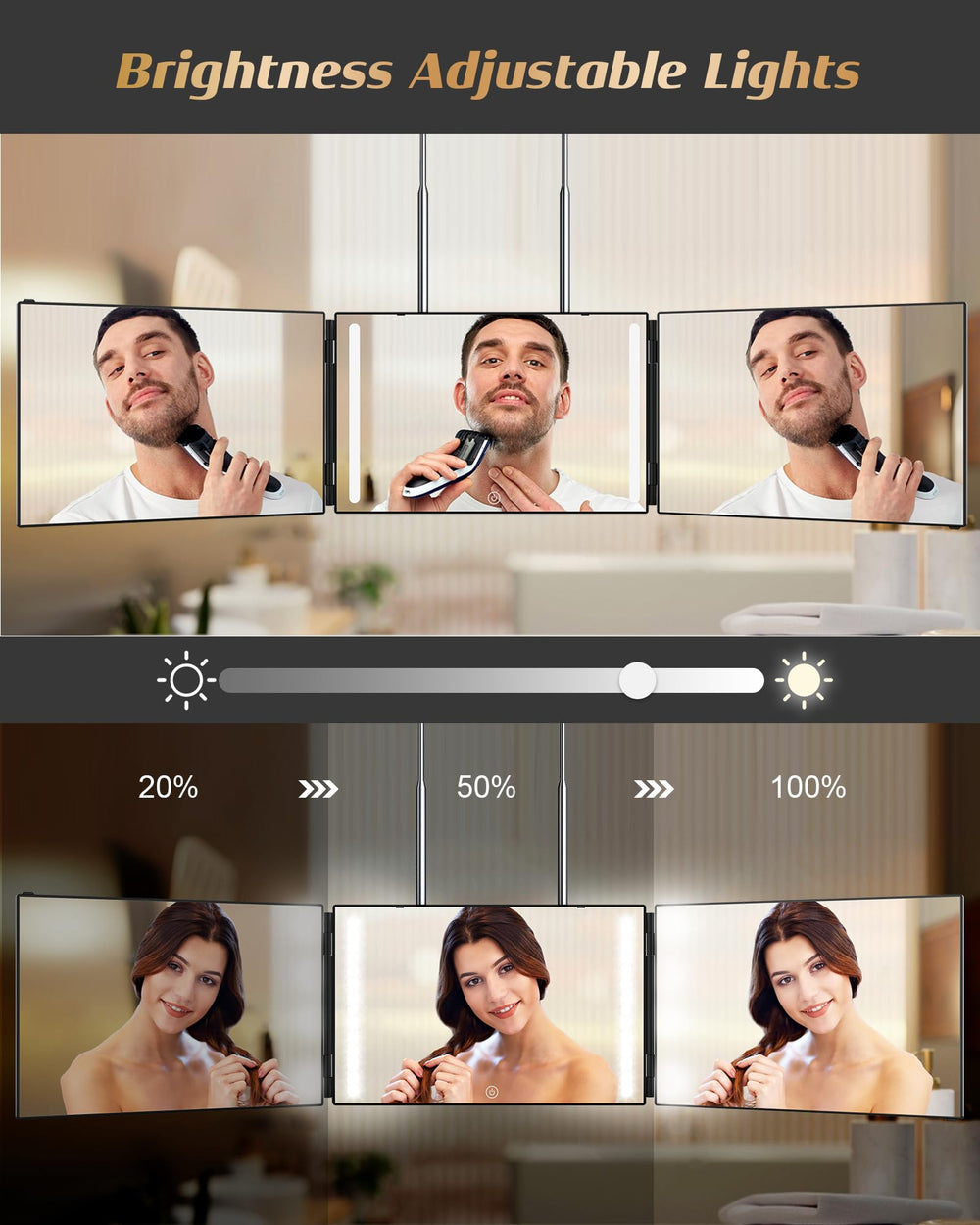 JUSRON anti-fog HD glass delivers clear images with minimal distortion.