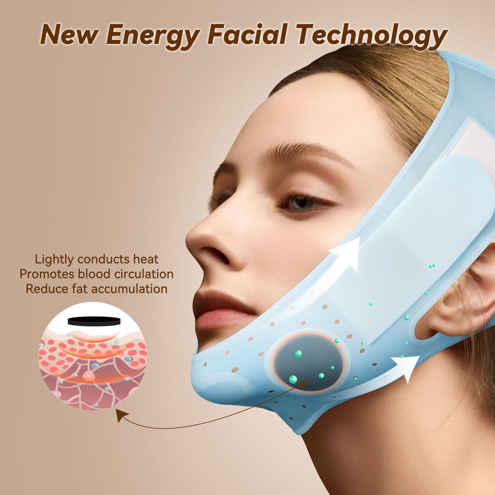 JUSRON V-Line Mask wear while reading supports hands-free routine.