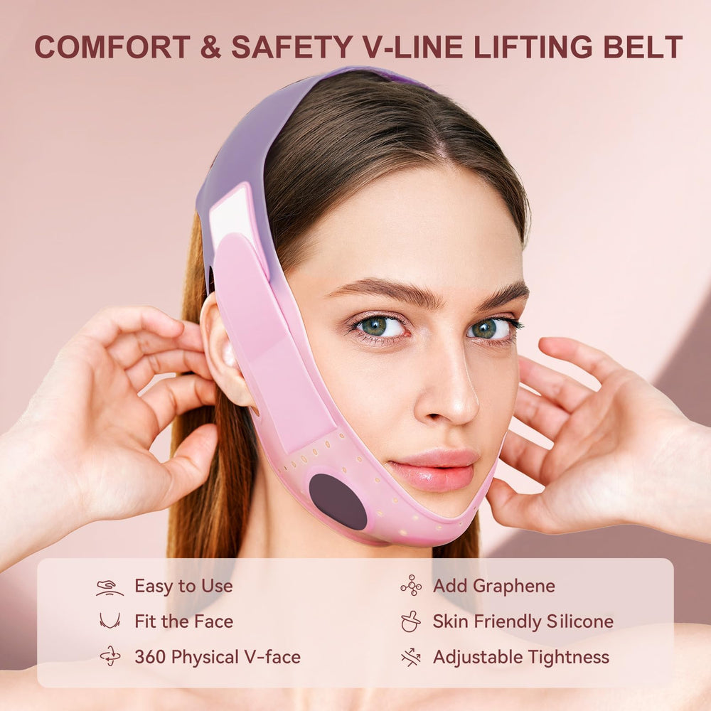 JUSRON V-Line Mask worn on the face for a discreet lift