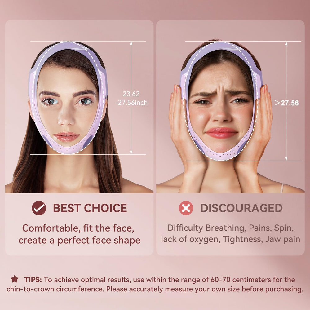 JUSRON V-Line Mask soft silicone material feels flexible and skin-friendly