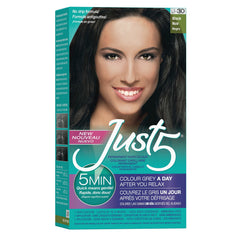 Just 5 5 Minute Color bottle application for natural gray coverage.