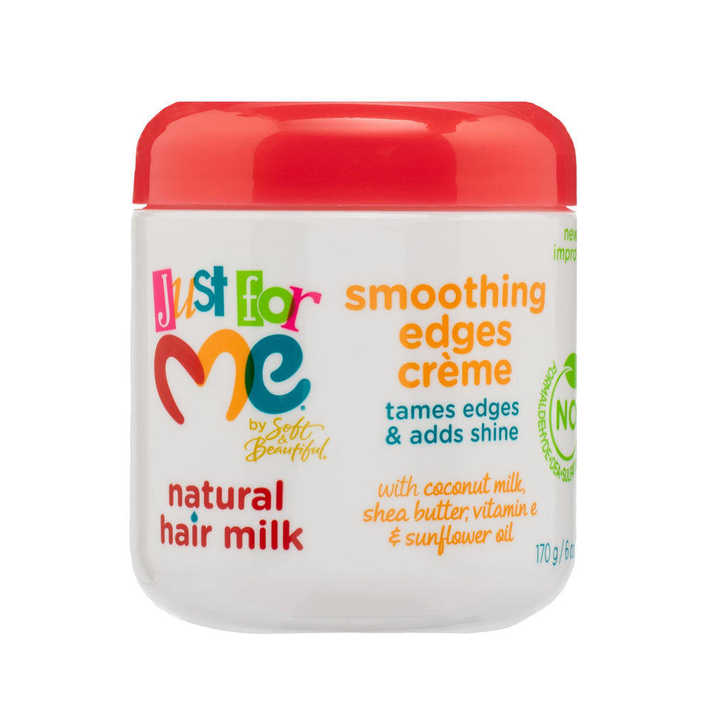 Just For Me Natural Hair Milk Smoothing Edges Creme edge-taming at the hairline for a smooth finish