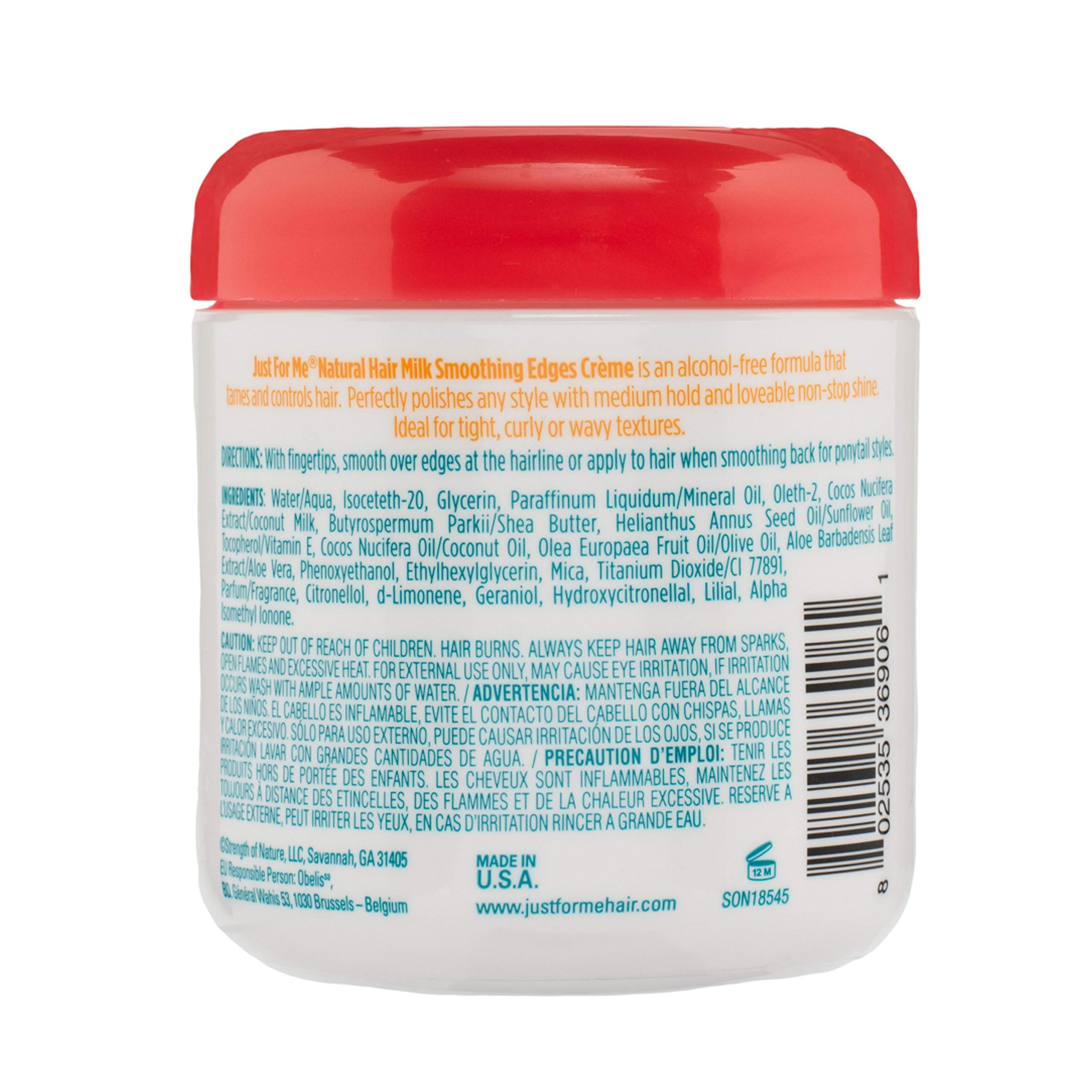 Just For Me edges creme providing edge taming and lasting shine
