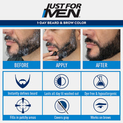 Just for Men 1-Day Beard & Brow Color: definición intensa en barba