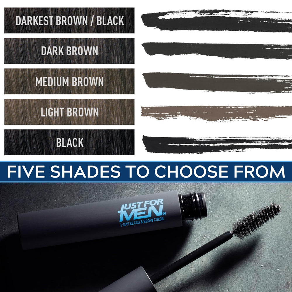 Just for Men 1-Day Beard & Brow Color: variedad de tonos para cubrir canas temporalmente
