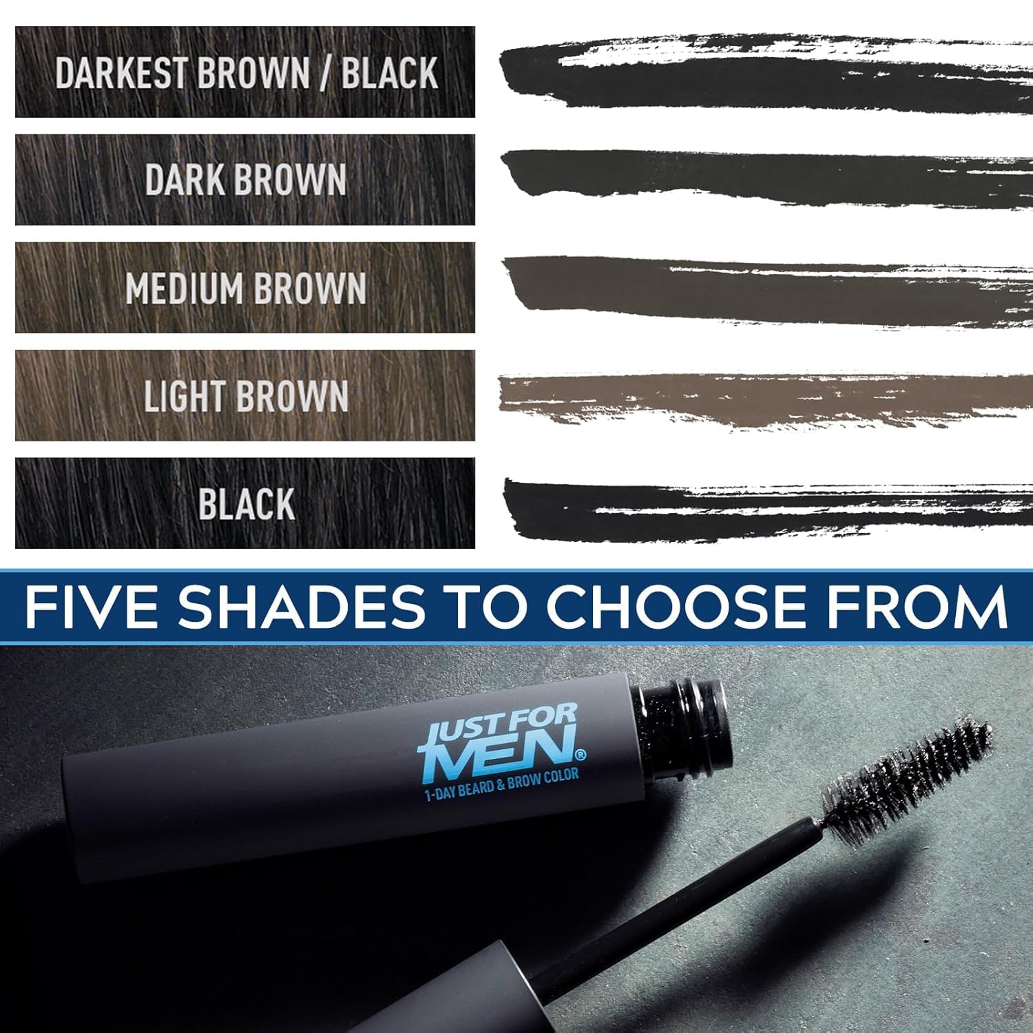 Just for Men eco packaging emphasizes sustainable daily color use.
