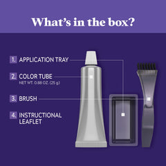 Just For Men ammonia-free, peroxide-free formula gentle on facial hair.
